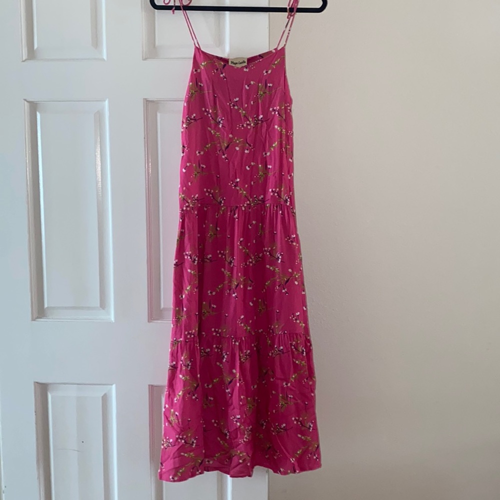Playa Lucila Midi Dress Pink floral